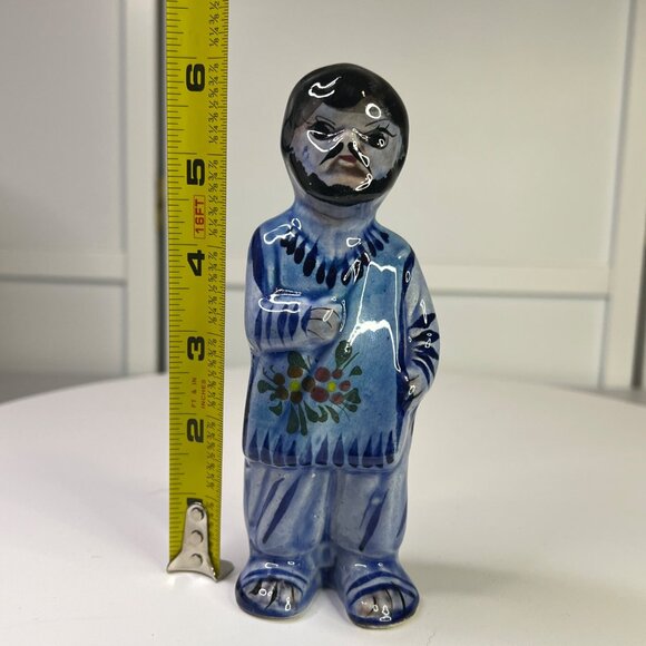 Tonala Mexican Pottery Nativity Scene Figurine Christmas Decor (Chipped on Foot) - Picture 6 of 7